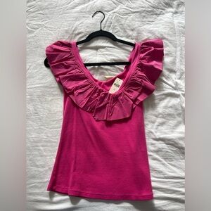 Anthropologie Pink Top